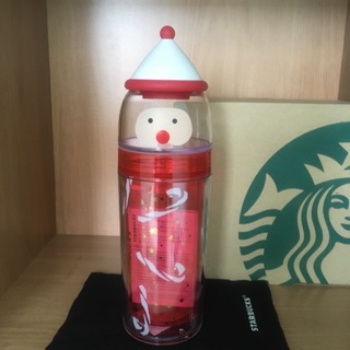 Starbucks กระบอกน้ำ Santa 12 oz. ของแท้