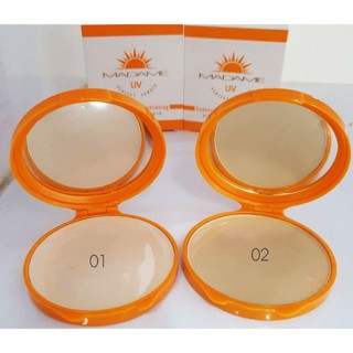 ของแท้/ถูก แป้ง Madame มาดาม UV Perfect Powder รุ่นใหม่ 16 กรัม มี 2 สี