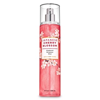 Bath &amp; Body Works Japanese Cherry Blossom Diamond Shimmer Mist 236ml. ของแท้