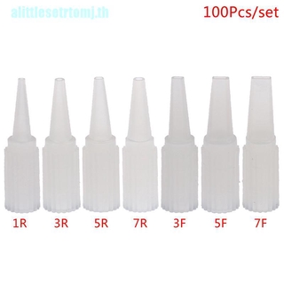 【Ajth】ปลายเข็มหัวฉีดเขียนคิ้วถาวร 100 ชิ้น