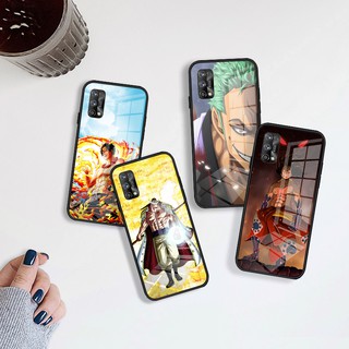 One Piece Luffy เคส for OPPO Realme 7/Narzo 20 Pro/7 Pro เคสโทรศัพท์ Case Tempered Glass Phone Casing กล่องแก้ว Cartoons Matte Hard Anti-Scratch Shockproof Cover