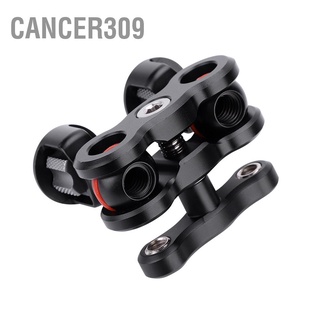 Cancer309 Multi-Function Dual Ball Head Hot Shoe Magic Arm Mount Adapter Camera Accessory