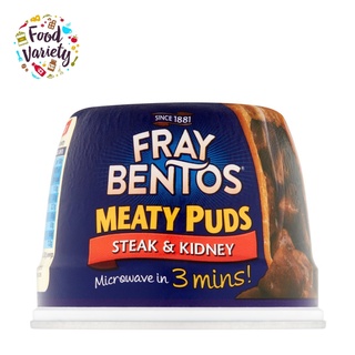 Fray Bentos Meaty Puds Steak &amp; Kidney 400g เฟรย์ เบ็นโทสต์ มีทตี้พุดส์ พุดดิ้งสเต็กและตับ 400 กรัม