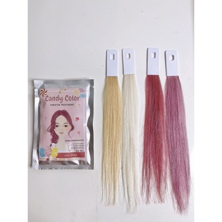 ทรีทเม้นท์เปลี่ยนสีผม  ASH PINK-CANDY COLOR KERATIN TREATMENT(แคนดี้คัลเลอร์เคราตินทรีทเม้นท์)