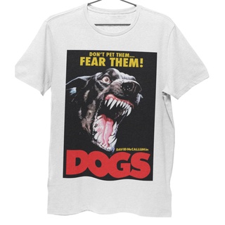 คอตต้อนคอกลมเสื้อยืด Unisex Dogs Movie 1976 T-Shirt ใส่สบายแบรนด์ Khepri 100%cotton combS-5XL