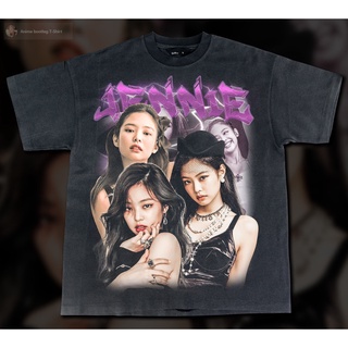 เสื้อยืดผ้าฝ้ายพิมพ์ลายเสื้อยืดผ้าฝ้าย BLACKPINK Bootleg T-Shirt