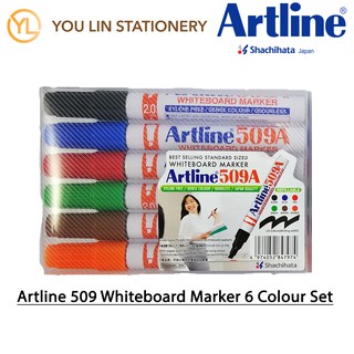 Artline 509A ไวท์บอร์ดมาร์กเกอร์ 6 สี