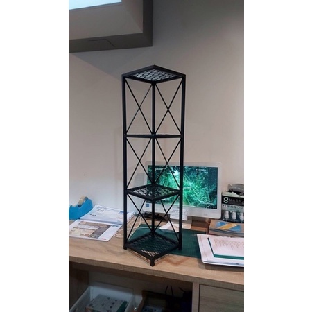 ชั้นวางตะแกรงเหล็กฉีก”เข้ามุม”- 4 ชั้นขนาด30x30x90ซม ราคา1,290บาท