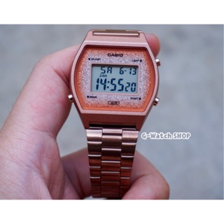 "Casio Standard | Luxury Style” หน้าปัด  Wip Wup รุ่นใหม่ B640WCG-5, B640WCG, B640 สีพิงค์โกลด์/โรสโกลด์