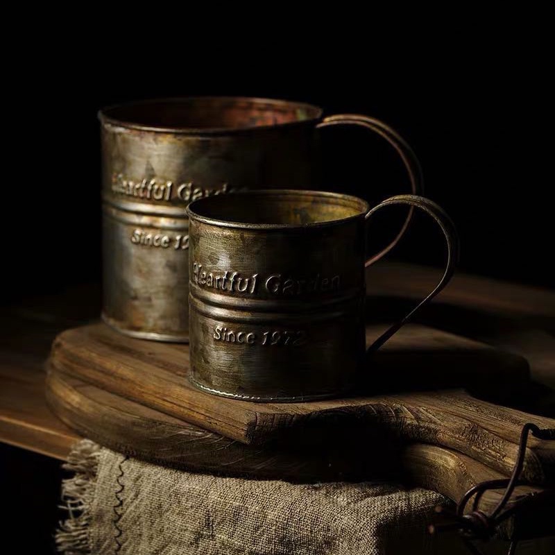 KEMORELA แก้วใส่เครื่องดื่ม เหล็กดัด พิมพ์ลายตัวอักษรภาษาอังกฤษ สไตล์วินเทจ สําหรับถ่ายภาพ ผลไม้ อาหาร บ้าน ห้องครัว - รูปที่ 4