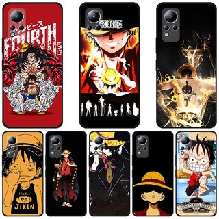 เคสโทรศัพท์มือถือ ซิลิโคนนิ่ม ลายการ์ตูนอนิเมะ One Piece สีดํา สําหรับ Infinix Note 12 G88 Note12 G96