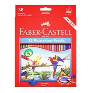 สีไม้ระบายนำ้ Faber castell 36 เฉดสี ฟรีกบเหลาดินสอ