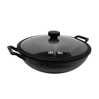 MEYER CAST IRON กระทะเหล็กหล่อ  20CM DEEP KADAI ปราศจากสารอันตราย แข็งแรง ทนทาน ขนาด 20 / 24 / 26 / 30 cm