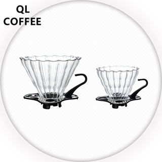 ดริปเปอร์ พลาสติก V60 กรวยดริปกาแฟ 1-2 ถ้วย/1-4 ถ้วย V60 Plastic Dripper RYEA(A045)