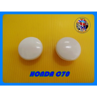 ยางอุดตะเกียบหลัง สีขาว HONDA C50 C65 C70 C90 C100 C102 C110 C115 Rear Fork Cap WHITE