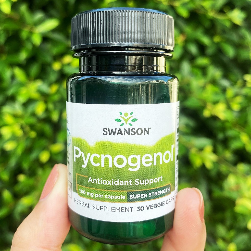 เปลือกสนฝรั่งเศสสกัด Pycnogenol 150 mg 30 Veggie Caps (Swanson®) สารสกัดเปลือกสนมาริไทม์ Antioxidant