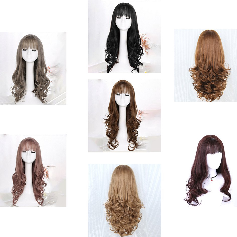 Vivi Natural Female S Wig Long Curly Hair Large Wave Ponytail
