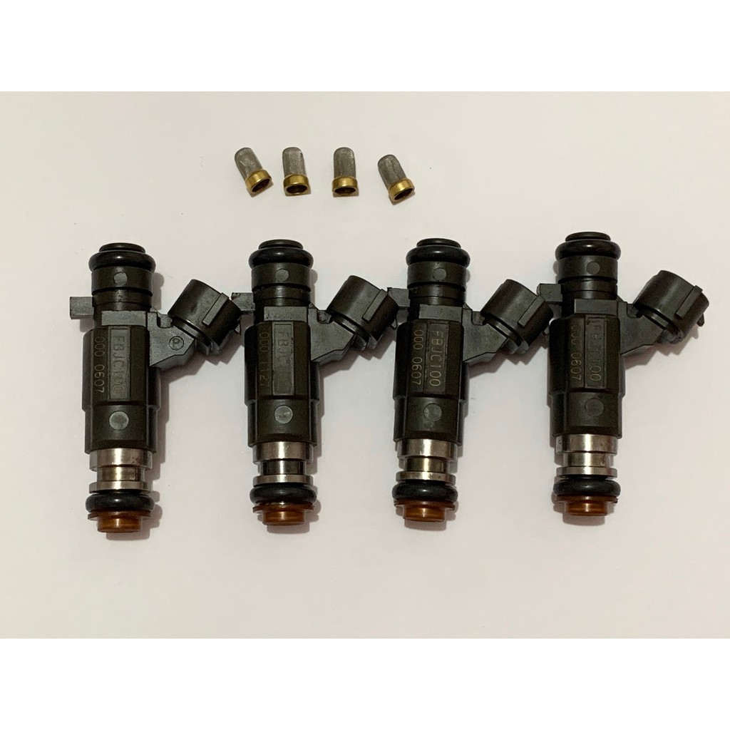 หัวฉีดRB25 290cc Nissan 1ชุด4ชิ้น มือสองJapan พร้อมเปลี่ยนกรองเลสทนE85 **ต้องการปลั๊กแจ้งทางร้านด้วย