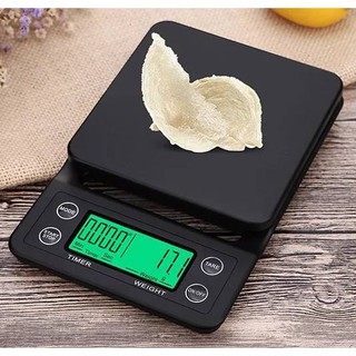 เครื่องชั่งน้ำหนักดิจิตอล 3kg/0.1g ความแม่นยำสูงLCD อิเล็กทรอนิกส์แบบพกพา ***สินค้าพร้อมส่ง**