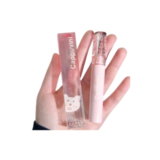 [กรอกโค้ด INCTTL12 ลดเพิ่ม 50%]Cappuvini ลิปกลอสหมีฉ่ำ ลิปกลอสเนื้อฉ่ำวาว สีชัดติดทน ไม่ติดแมส