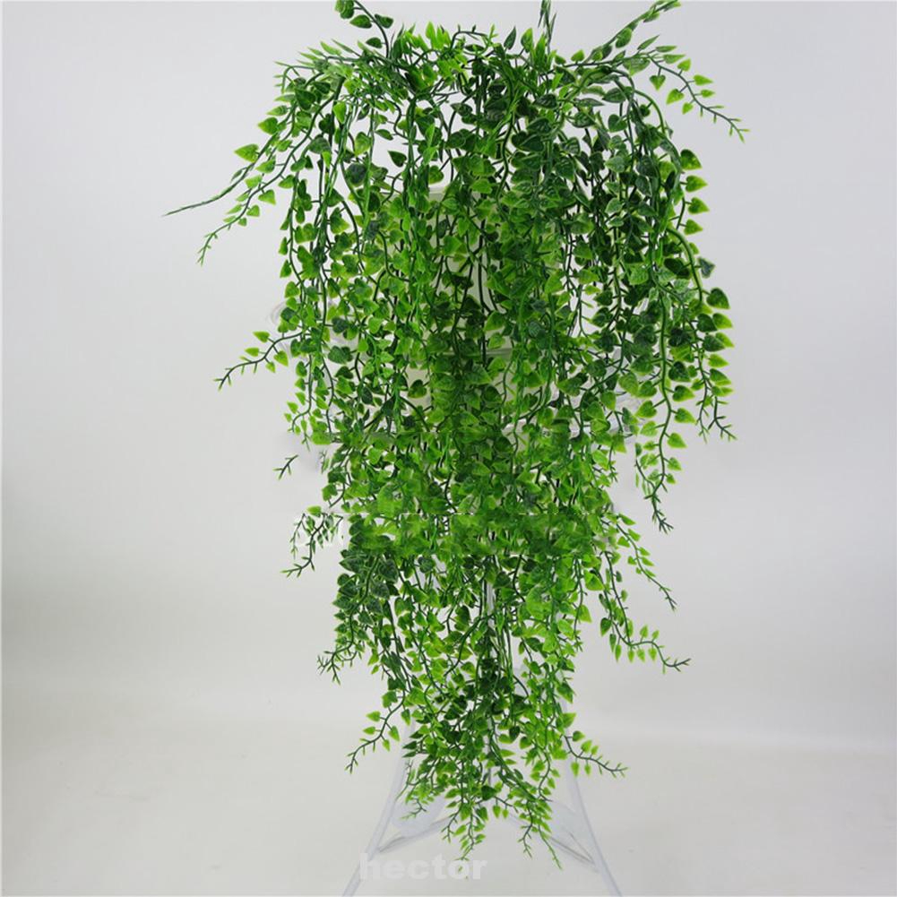 DIY Fake Vine Garden Green Home Decor Office Plastic Wall Hanging