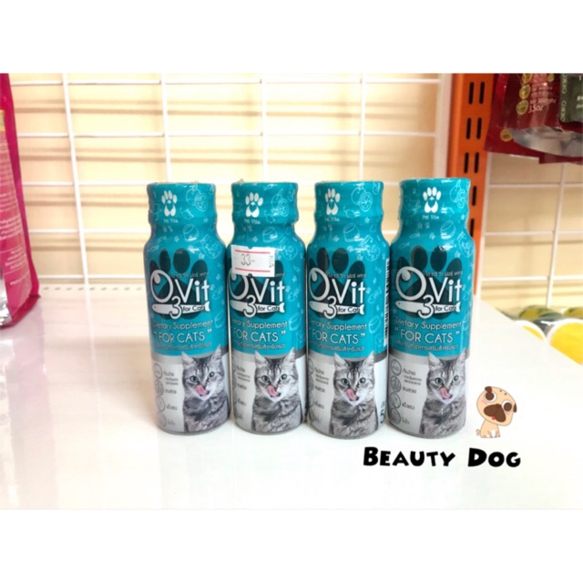 วิตามิน O3vit for cats อาหารเสริมแมว บำรุงร่างกาย ช่วยเจริญอาหาร