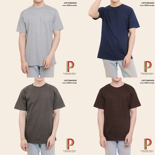 Pratunam Place เสื้อยืดคอกลม เสื้อยืดแขนสั้น Cotton 100% [Earth-tone] Set.2 Unisex คอกลม แขนสั้น