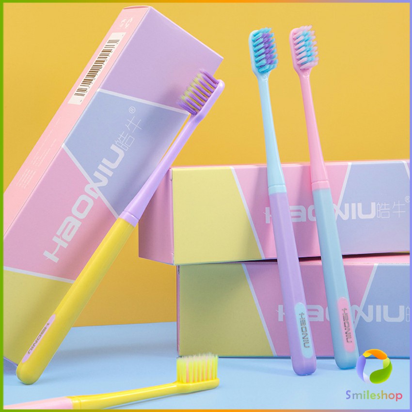 Smileshop แปรงสีฟัน สีพาสเทล สไตล์ญี่ปุ่น สวย น่ารัก น่าใช้ พร้อมส่ง ราคาต่อ ชิ้น Ice cream toothbrush