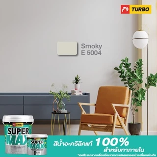 TURBO SUPERMAX สีน้ำด้าน ทาภายใน 5 กล.