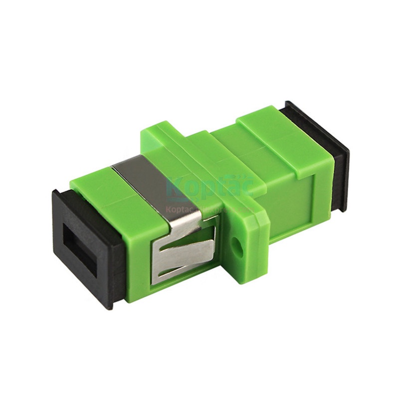 Free Shipping Fast Connector SC APC Adapter Connector Simplex SM Single Mode Plastic Fiber Optic Ada