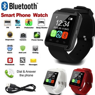 Smart Watch Bluetooth นาฬิกา Smart Watch รุ่น U8 กันน้ำ (หมดโปรโมชั่นแถมนาฬิกาข้อมือ)