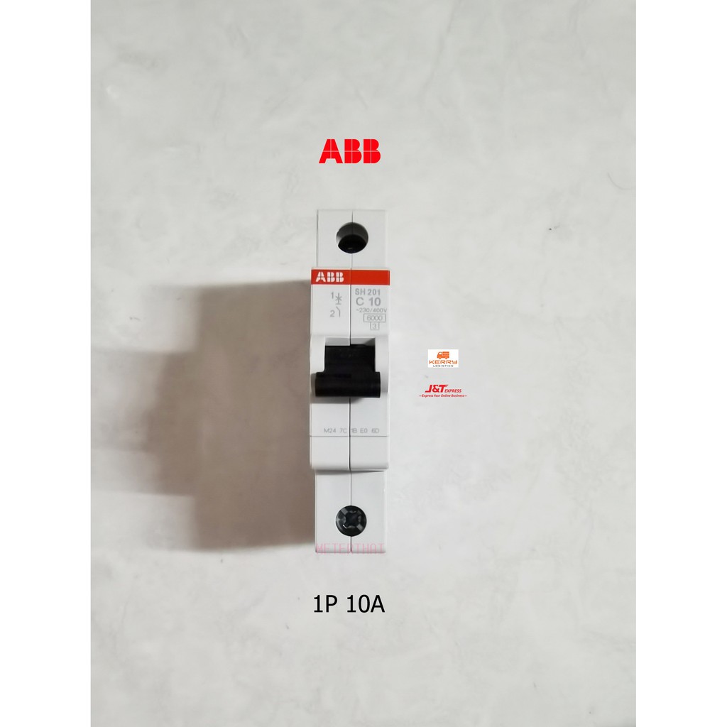 ABB ลูกเซอร์กิต SH201C10A ลูกย่อยแบบเสียบราง 1P 10A
