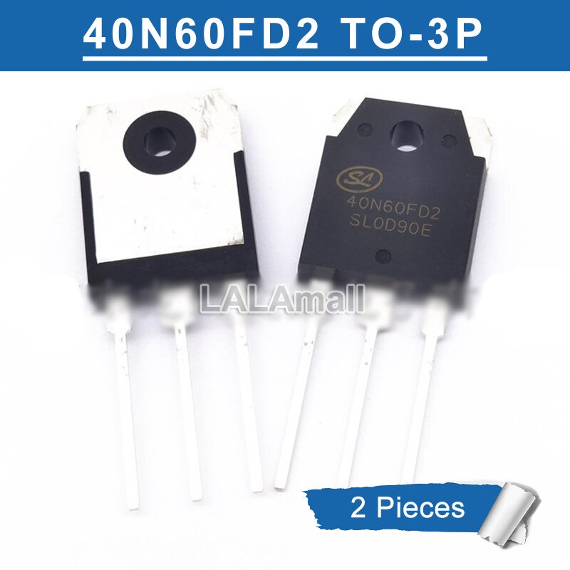 2pcs 40N60FD2 TO-3P SGT40N60FD2PN TO3P 40N60 40A/600V IGBT ทรานซิสเตอร์ใหม่อินเวอร์เตอร์เครื่องเชื่อ