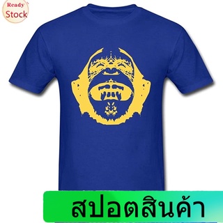 เสื้อยืดผู้ชายและผู้หญิง Dyrusvnus Mens Cute Gorilla Head Logo Short Sleeve T-Shirt Short sleeve T-shirts