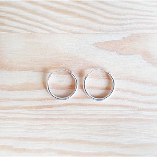Minimalist925 ต่างหูห่วงขนาด 16 mm.