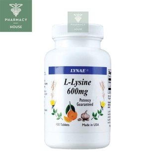 Lynae L-Lysine 600 mg. 100 tablets ไลซีน