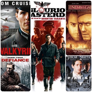 DVD หนังสงคราม แอคชั่น-ทริลเลอร์ ☆Walkyrie☆Defiance☆EnemyAtTheGates☆ThePianist☆InglouriousBasterds #แพ็คสุดคุ้ม