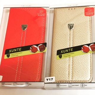 (สินค้าใหม่ ส่วนลด 80 บาท) เคสโทรศัพท์มือถือ วีโววาย 17 (XUNTE Classical PU Leather Case)