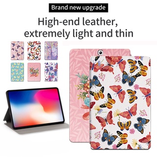 เคสแท็บเล็ตหนัง ฝาพับ ลายผีเสื้อ แฟนซี พร้อมช่องใส่บัตร ขาตั้งวาง แฟชั่น สําหรับ Samsung Galaxy Tab S2 9.7 SM-T810 SM-T815 T815Y SM-T813 T813N SM-T819 T819N T819Y