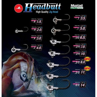 เบ็ดหัวจิ๊ก Mahseer Headbutt  / Jig Head