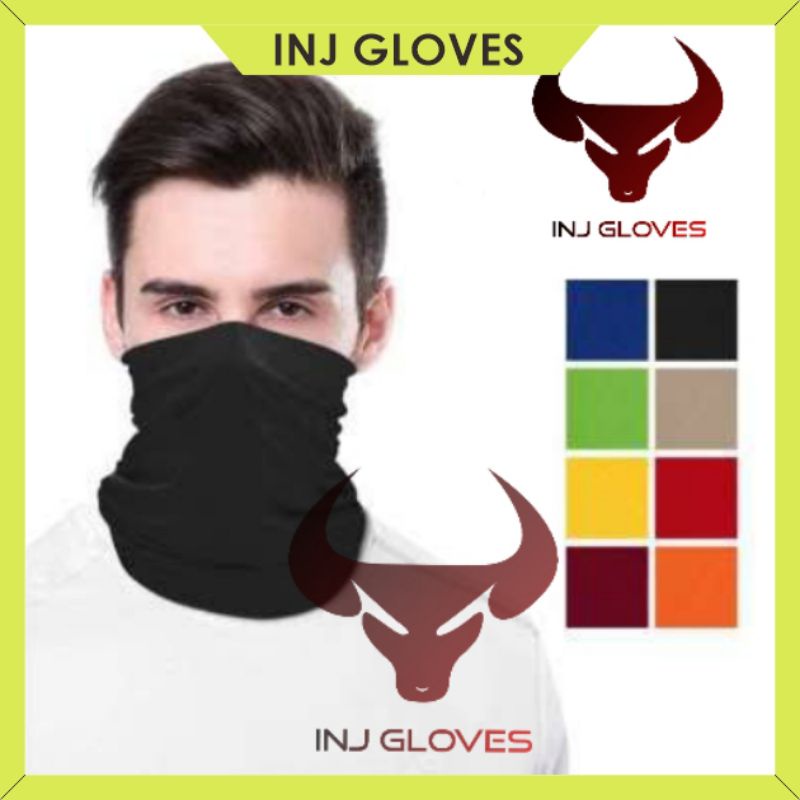 [ถุงมือ Inj] Plain BANDANA BUFF Mask/MOTIF BUFF/มอเตอร์ไซค์ธรรมดา/MOTIF รถจักรยานยนต์ BUFF/รถจักรยาน