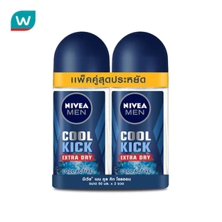 Nivea นีเวีย ดีโอ เมน คูล คิก โรลออน แพ็คคู่ 50 มล.