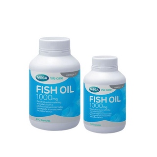 MEGA FISH OIL 1000 MG บำรุงสมอง ผิว ลดไขมันในเลือด