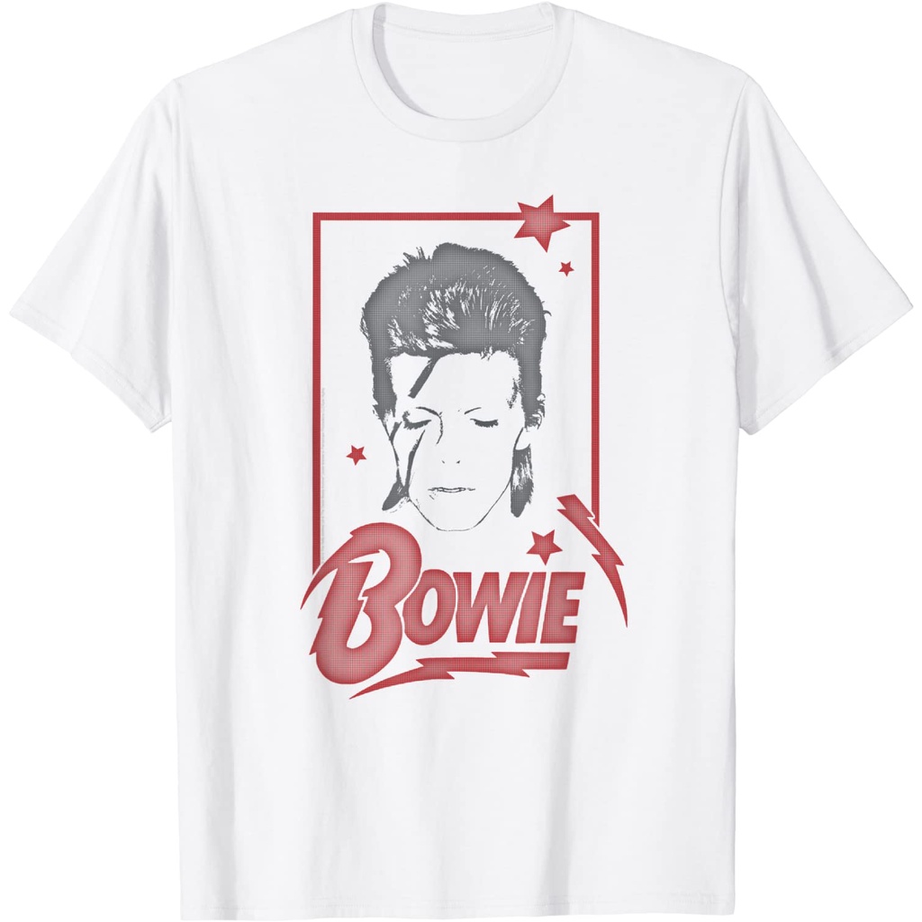 ผ้าฝ้ายแท้ คอลูกเรือเสื้อยืด พิมพ์ลาย David Bowie Daydream สําหรับผู้ใหญ่S,4XL