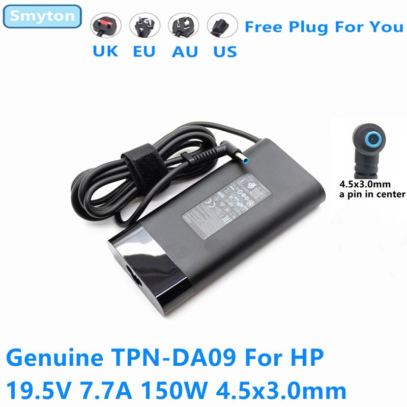 Genuine TPN-CA11 TPN-DA09 19.5V 7.7A 150W AC Adapter For HP ZBOOK 15 G3 G4 OMEN 15-AX100 PAVILION 15 Laptop Power Supply