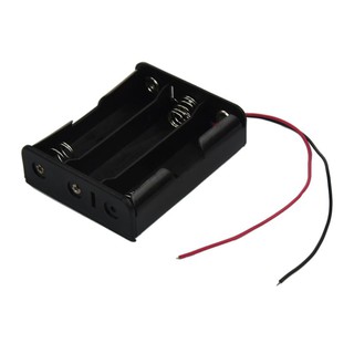 3.7 V 18650 x 3 Wire Leads Black Battery Case Cable length: 7.5 * 6 * 2cm