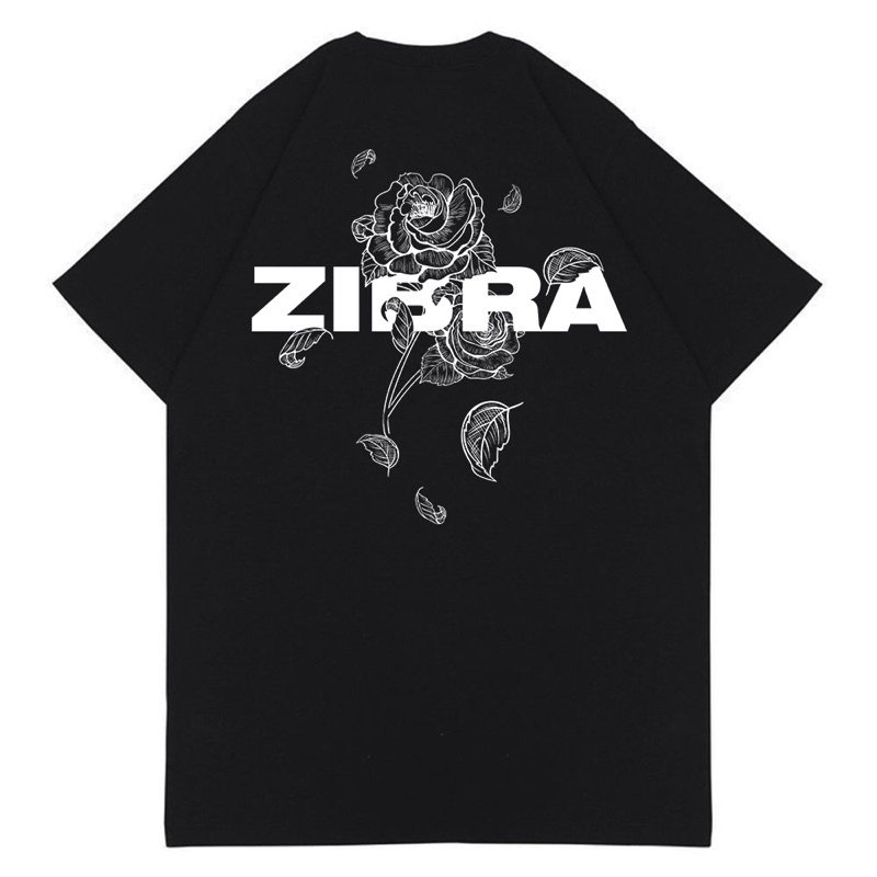เสื้อยืดกราฟิกrose Black - ZIBRA CLOTH ID