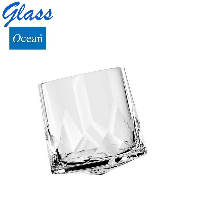 GLASS P02880 แก้วเหล้า แก้วลูกข่าง OCEAN CONNEXION WHISKY ROCK 305 ml (A2)