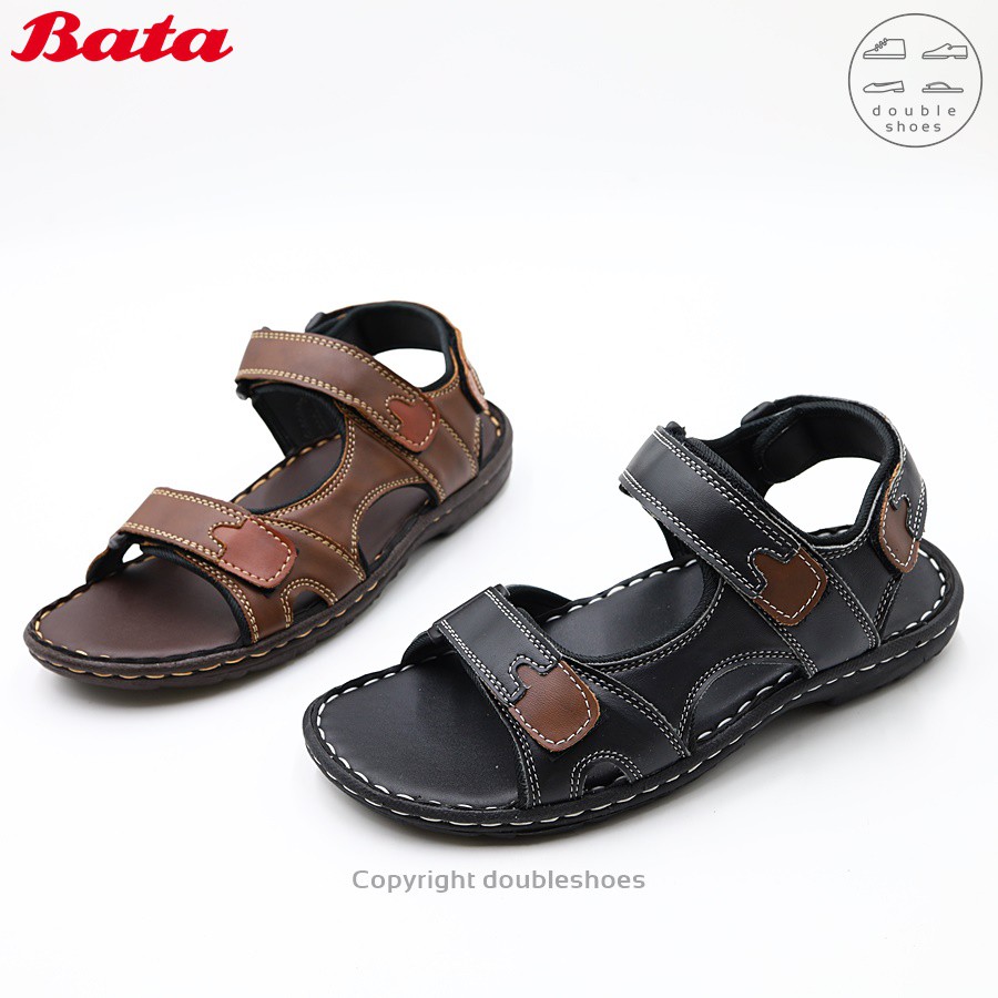 BATA บาจา รองเท้าแตะรัดส้น ผู้ชาย ไซส์ 5-9 (38-43) (รหัส 861-4167,861-6167)