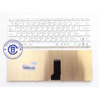 ASUS Keyboard คีย์บอร์ด ASUS A42J A42S A43S K42J K43E UL30 U30 X42 สีขาว ไทย อังกฤษ